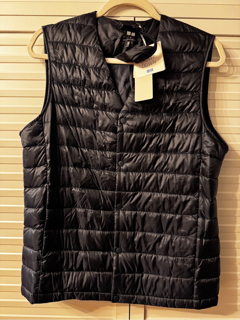 Uniqlo Women's Blue Lightweight Quilted Down Vest